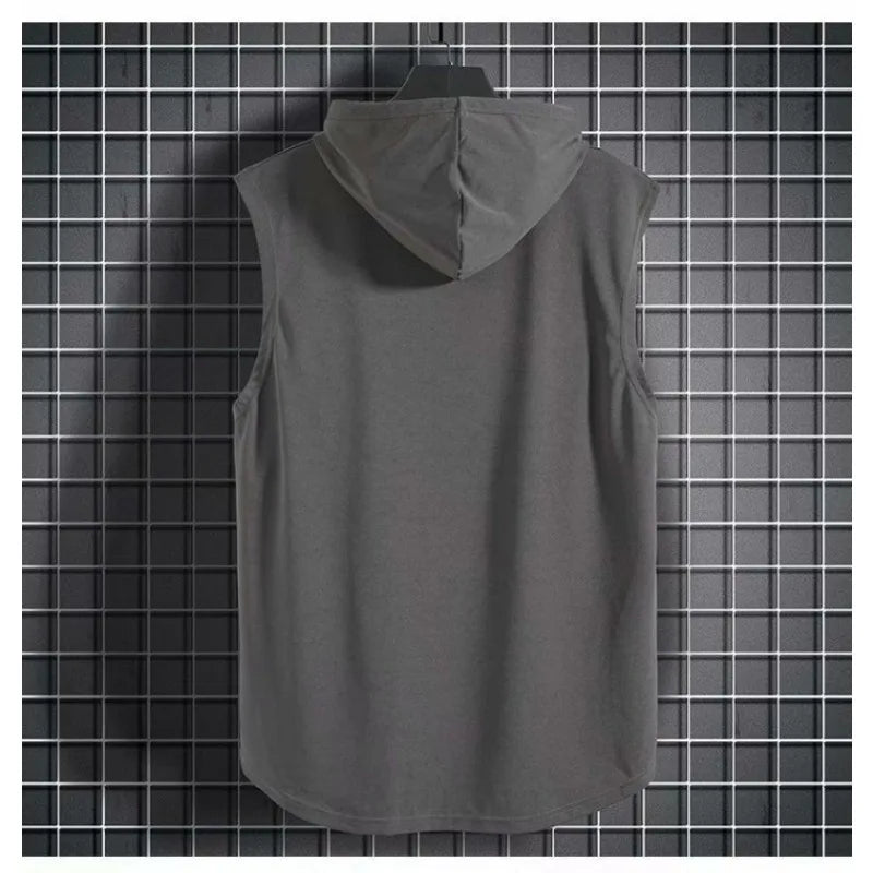Tank Tops Vest Sleeveless Tees Hooded T Shirt