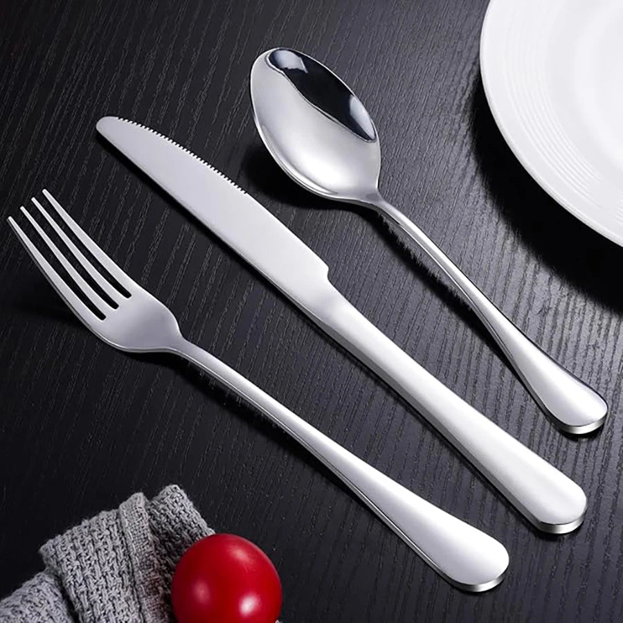 60Pcs Silverware Set Service for 12 Stainless Steel Flatware Cutlery Set Mirror Polished Flatware Set Include Forks Spoons Knive