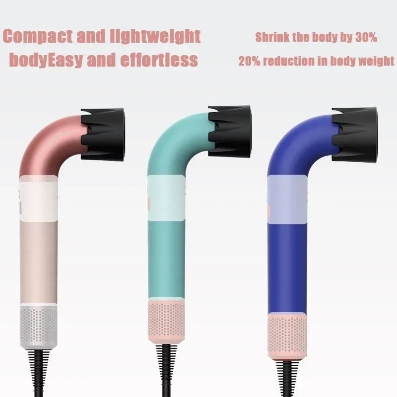 Hair dryer, 1400W high power, quick drying, lightweight body, low noise, comes with multiple types of air nozzles.