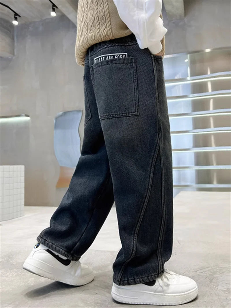 New Boys Denim Teenager Casual Trouser