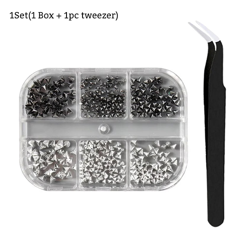 Punk Nail Rivets Spikes Metal Studs