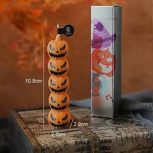 Halloween 2025: Scented Pumpkin Candles with Skull Design - Perfect Decorations for Festive Parties, Ideal Ornaments & Gifts