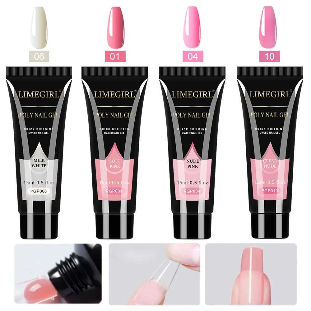 Limegirl Nail Gel Polish Kit With USB UV Lamp