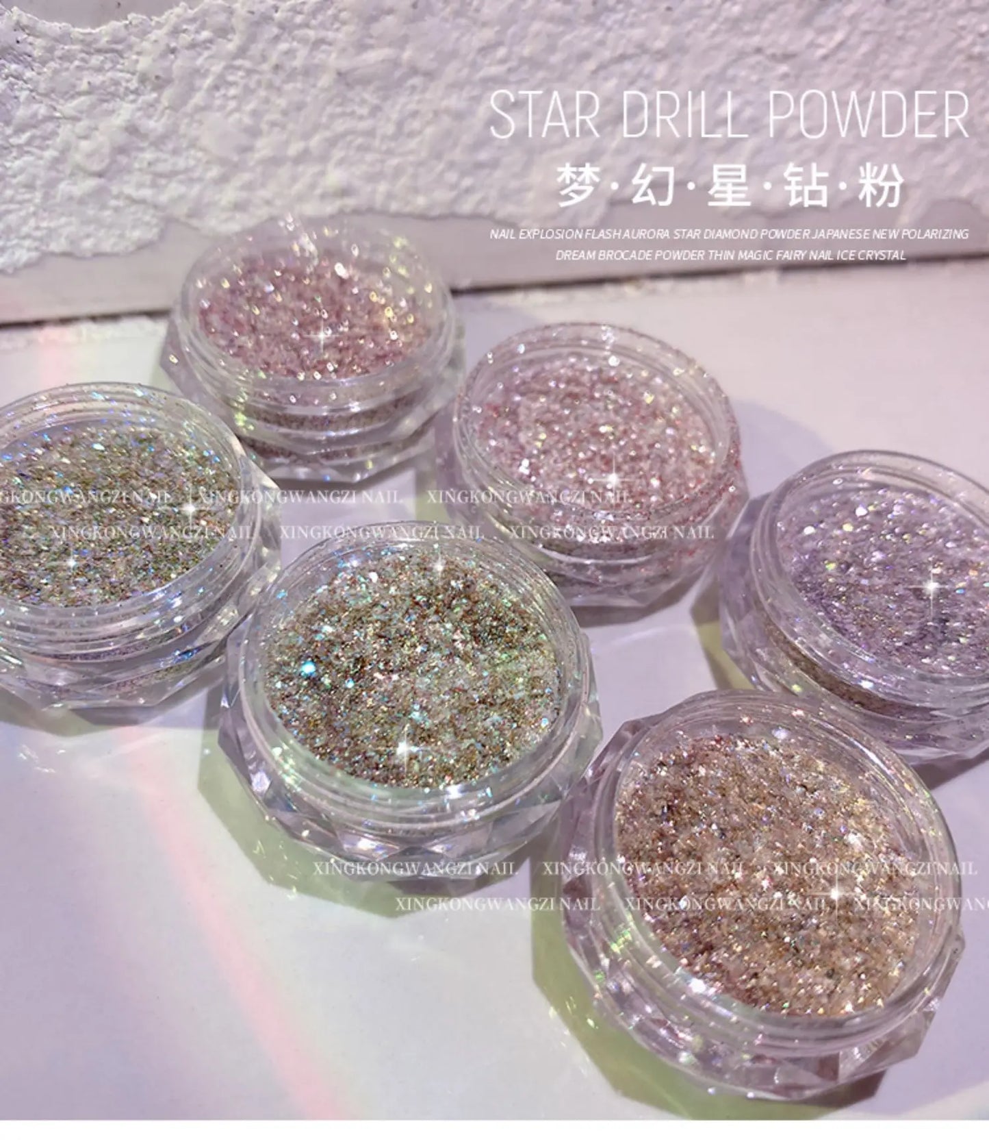 Elegant Mirror Chrome Effect Metallic Dust For Nail