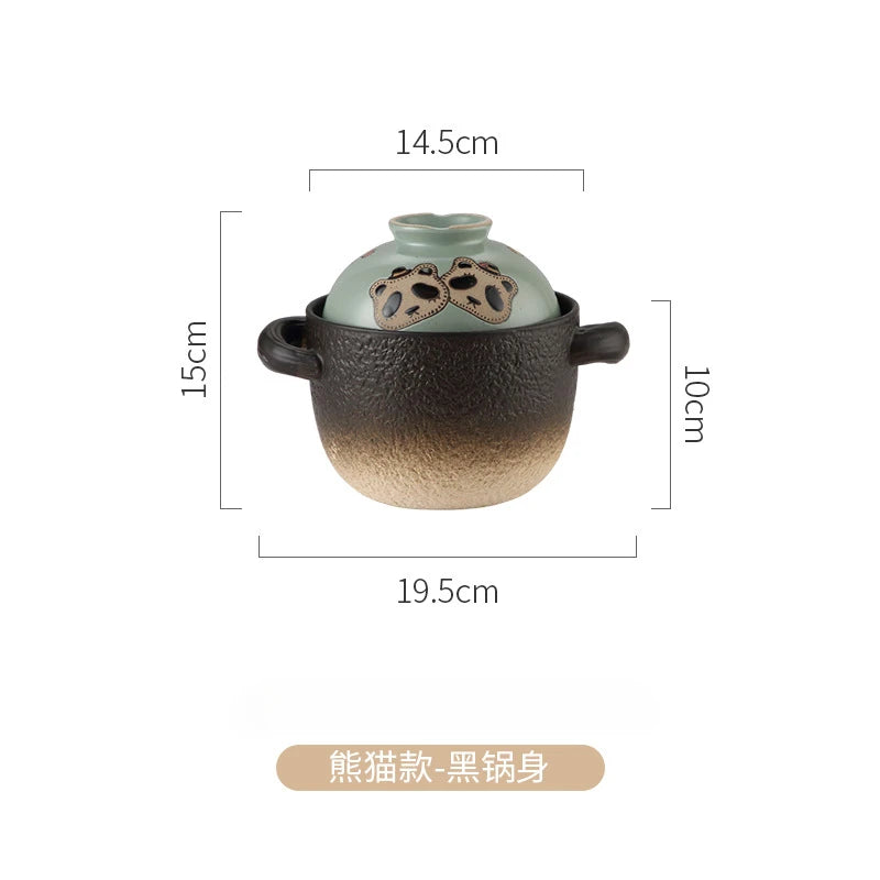 Casserole One Person Earthenware Japanese Style High Temperature Resistant Stew Pot Gas Rice Noodle Congee Tile Pot