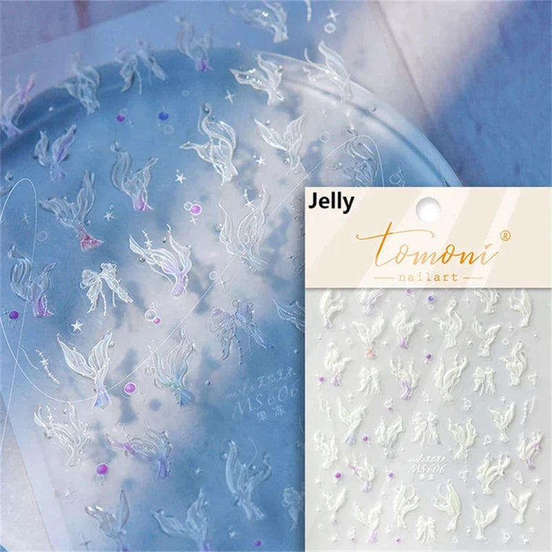 Soft Relief Decoration Nail Art Stickers