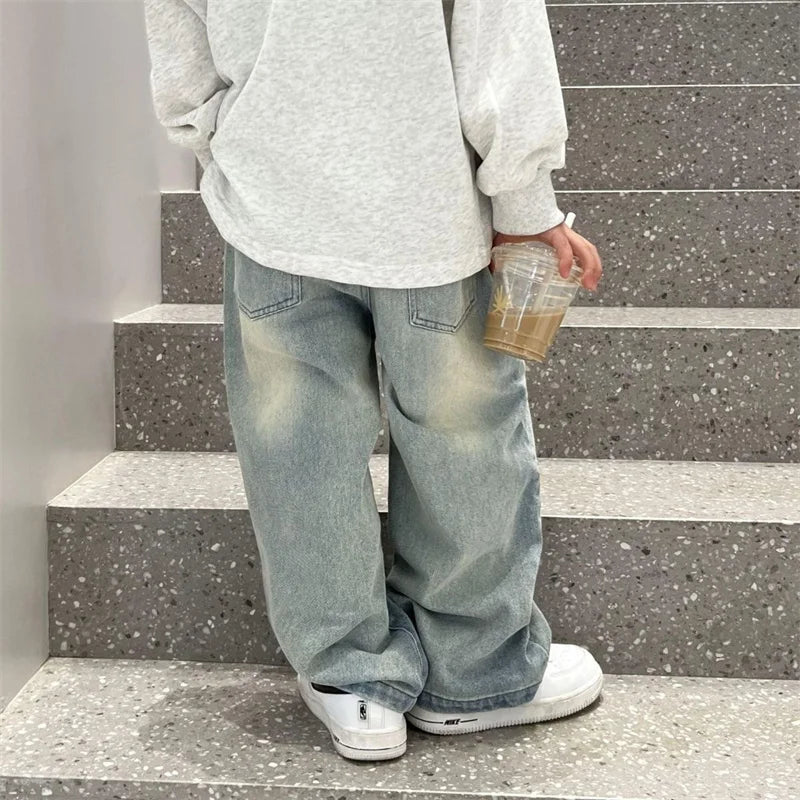 Denim Casual Loose Kids Fashion Pants