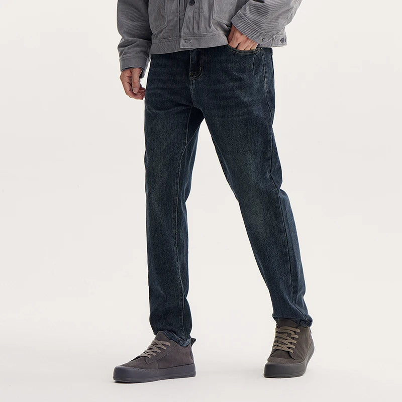 Hong Kong Style Trendy Slim Fit Jeans For Men