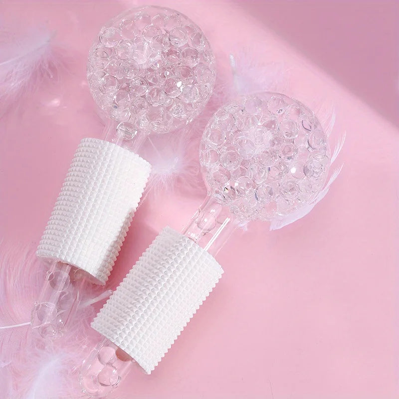 2Pcs Box LCE Globes For Facials Cooling LCE Balls For Face LCE RollerFacial Massager Freezer LCE Globes Tool For Face And Eyes