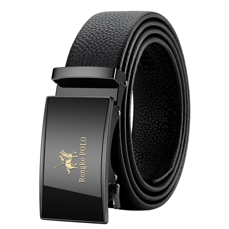 Men Genuine Leather Automatic Adjustable waistband belts