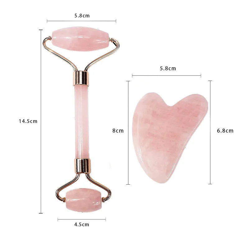 New 2PCS Gua Sha Stone Facial Massager