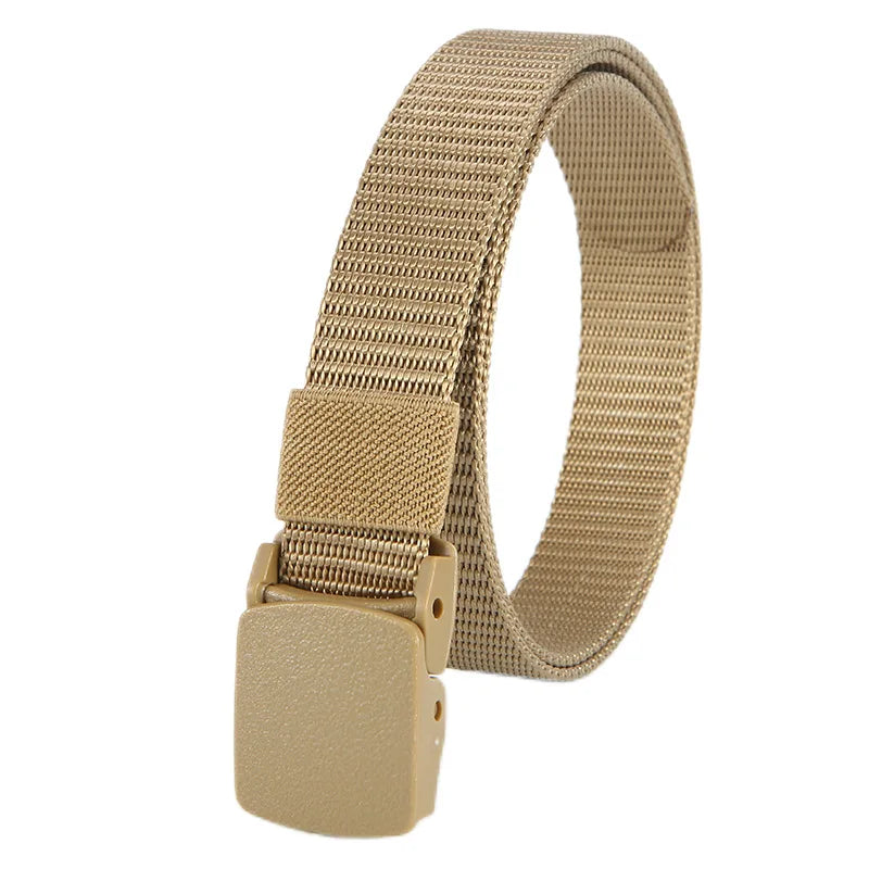 Military Unisex Automatic Buckle Nylon Belt