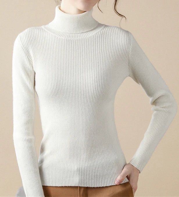 Women Knitted Cashmere Jumpers Soft Sweater