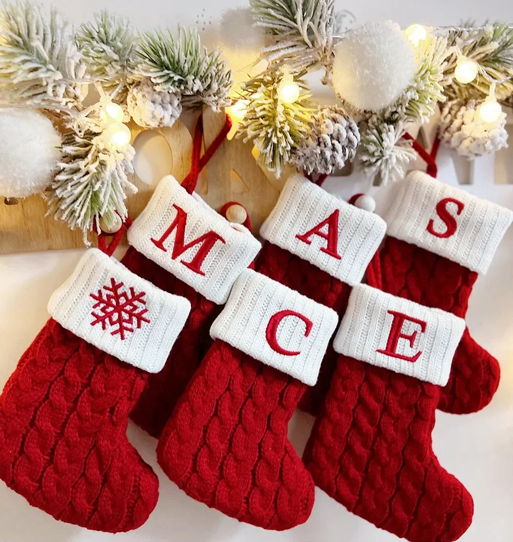 Christmas Boots Letters Christmas Stocking