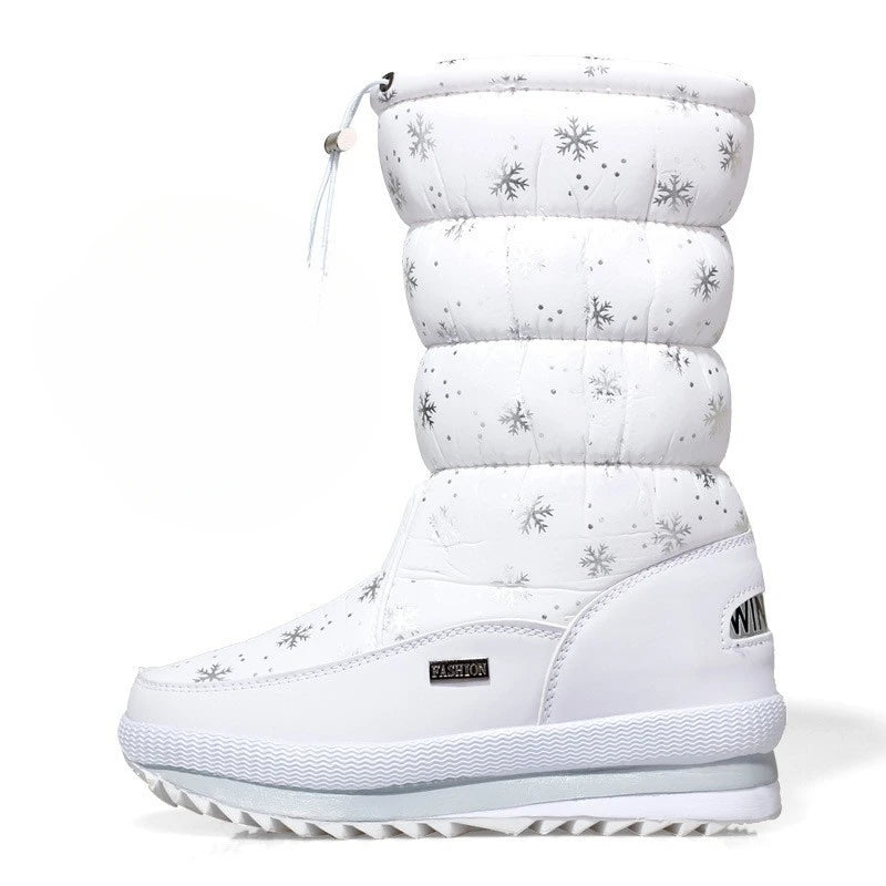 women's snow Warm Plush Mid-calf Boots