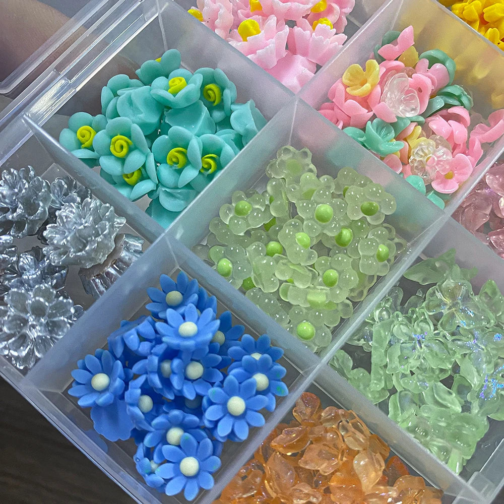 3D Multi-Shapes Flower Butterfly Nail Art