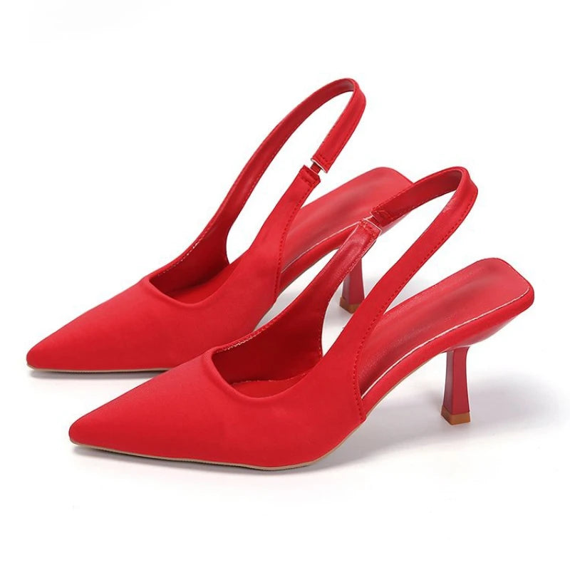 Women Luxury Pointed Toe Pumps Sandals