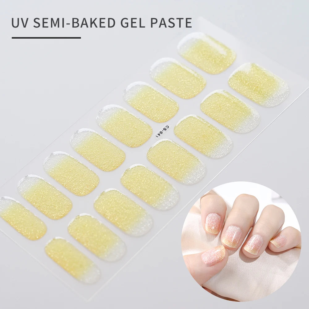 Transparent Semi Cured Gel Nail Strips