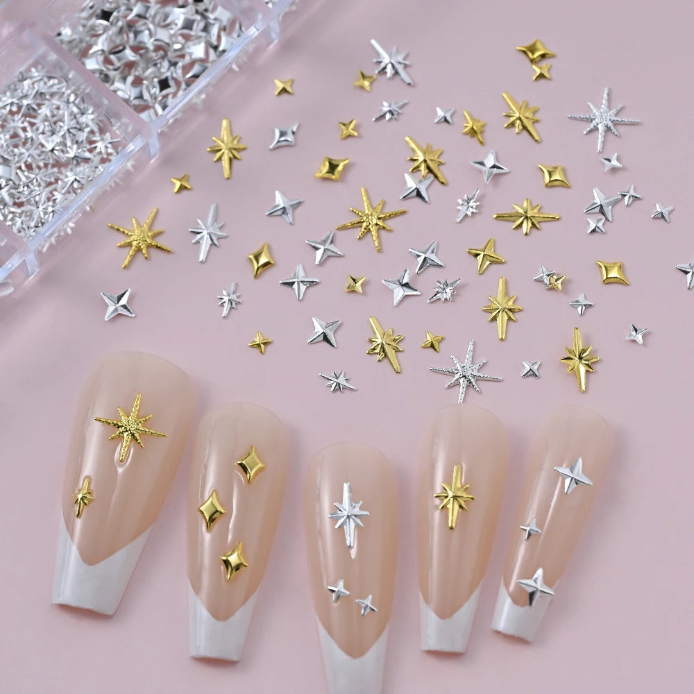 3 D Star/Cross Nail Art