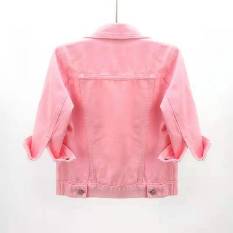 Women Denim Jean Jackets Casual Tops