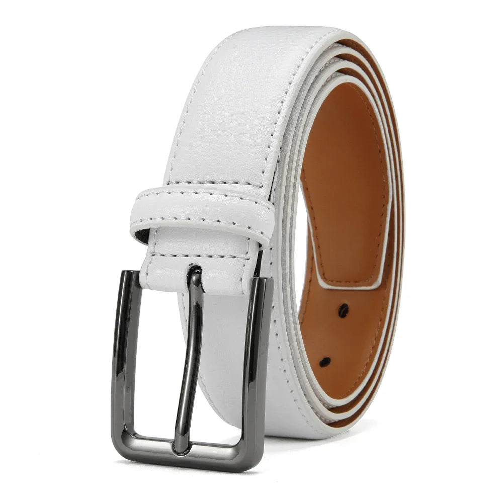 Men's High-quality Genuine Leather Automatic Buckle Belt