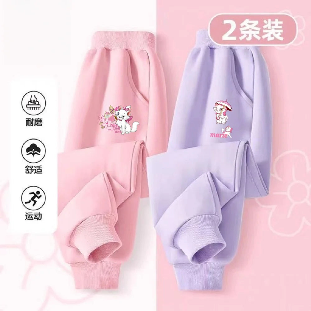 Casual Children Cartoon Print Pants