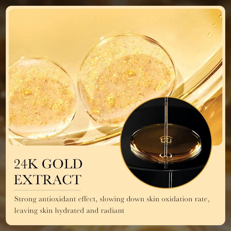10 pieces 24k Gold Moisturizing Facial Mask