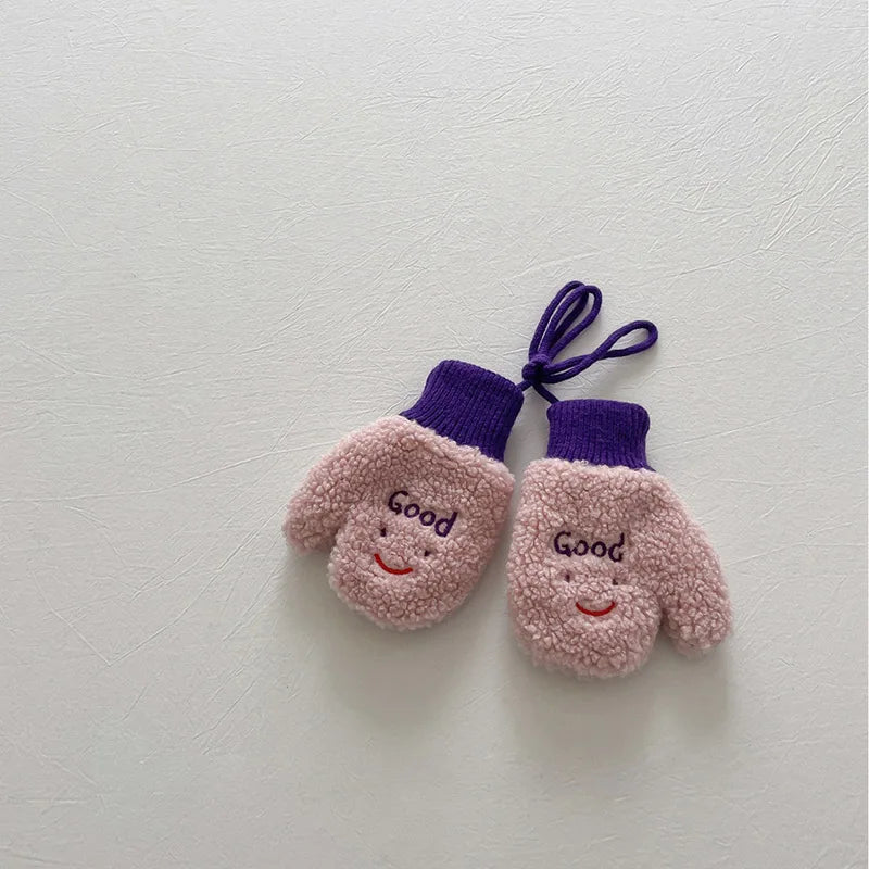 Lamb Fleece Warm Baby Plush Mittens