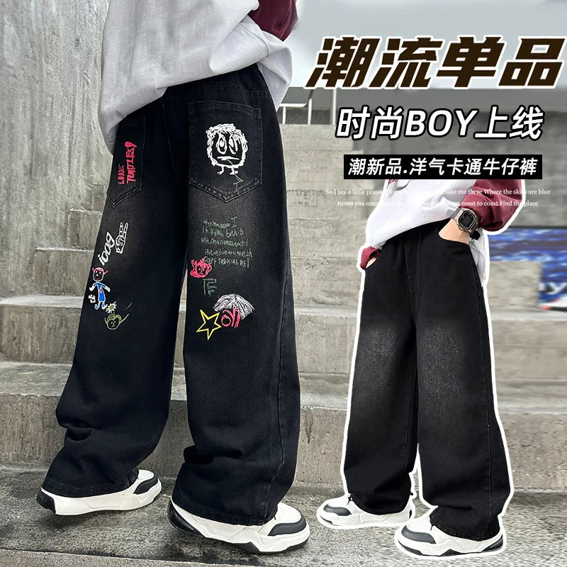 unisex Denim Straight Pant