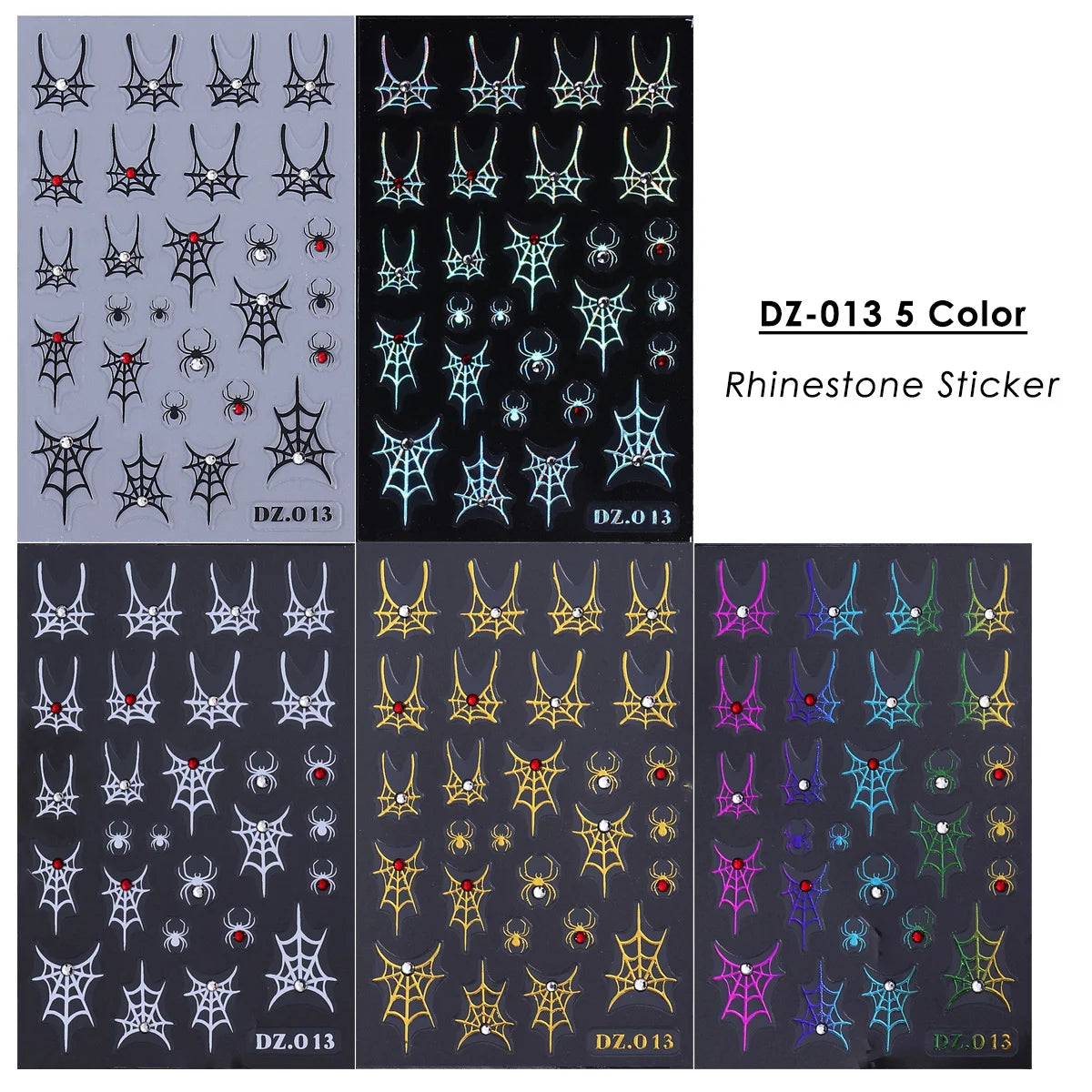 Halloween Spider Web Nail Sticker