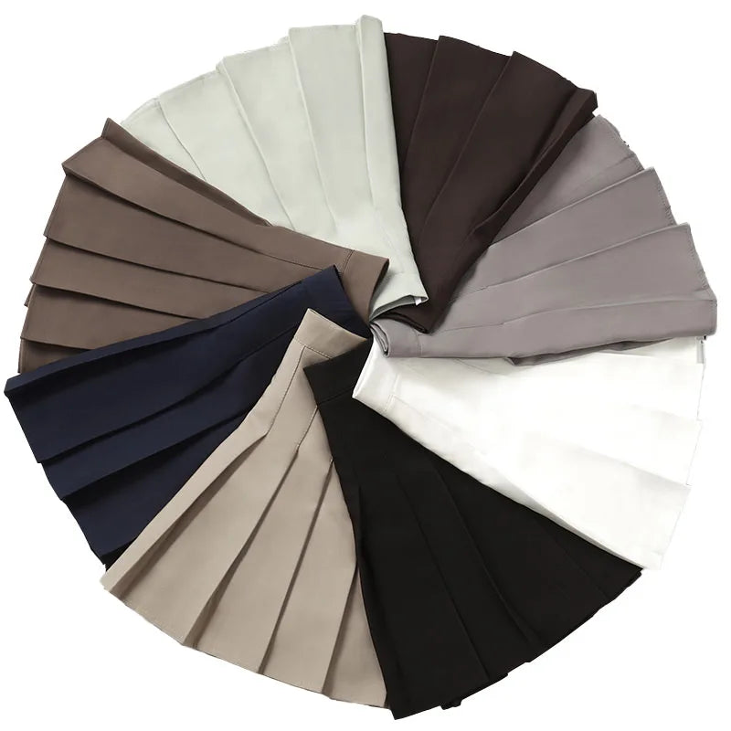 Women's Korean Style Skirt For School Girl Uniform