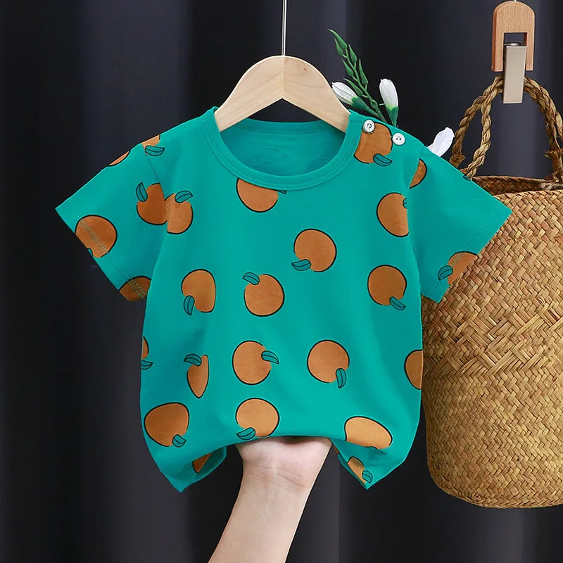 Cartoon Bears Cotton Graphic T Shirts