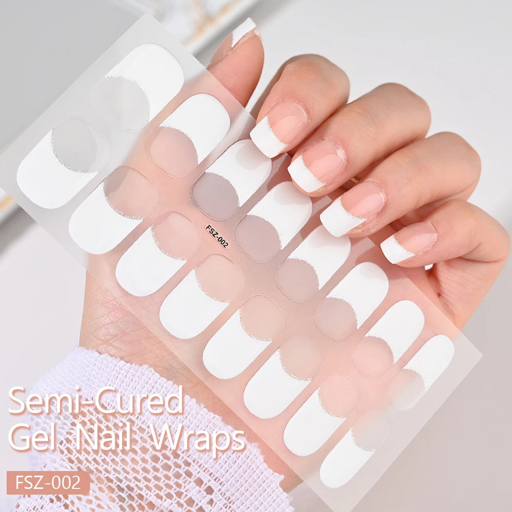 Transparent Semi Cured Gel Nail Strips