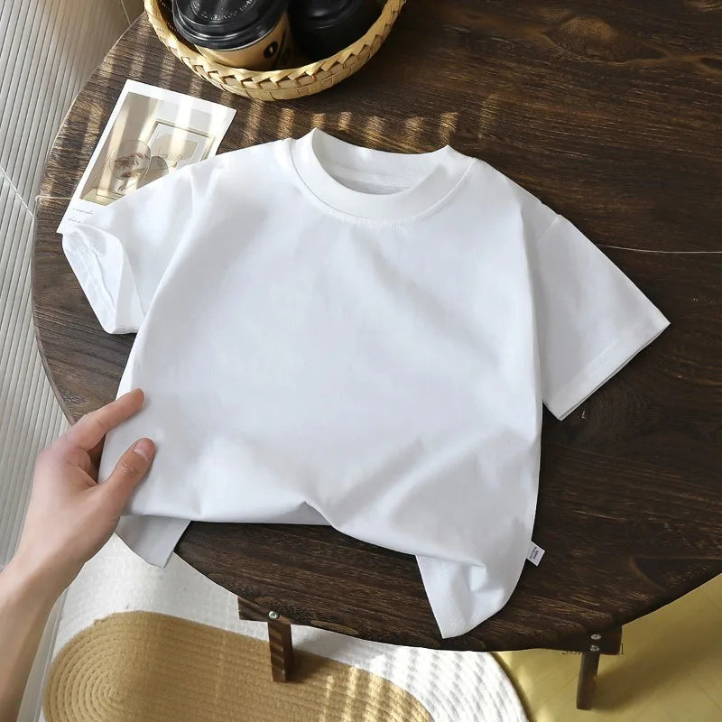 Children's Elegant Cotton T-shirt Tops
