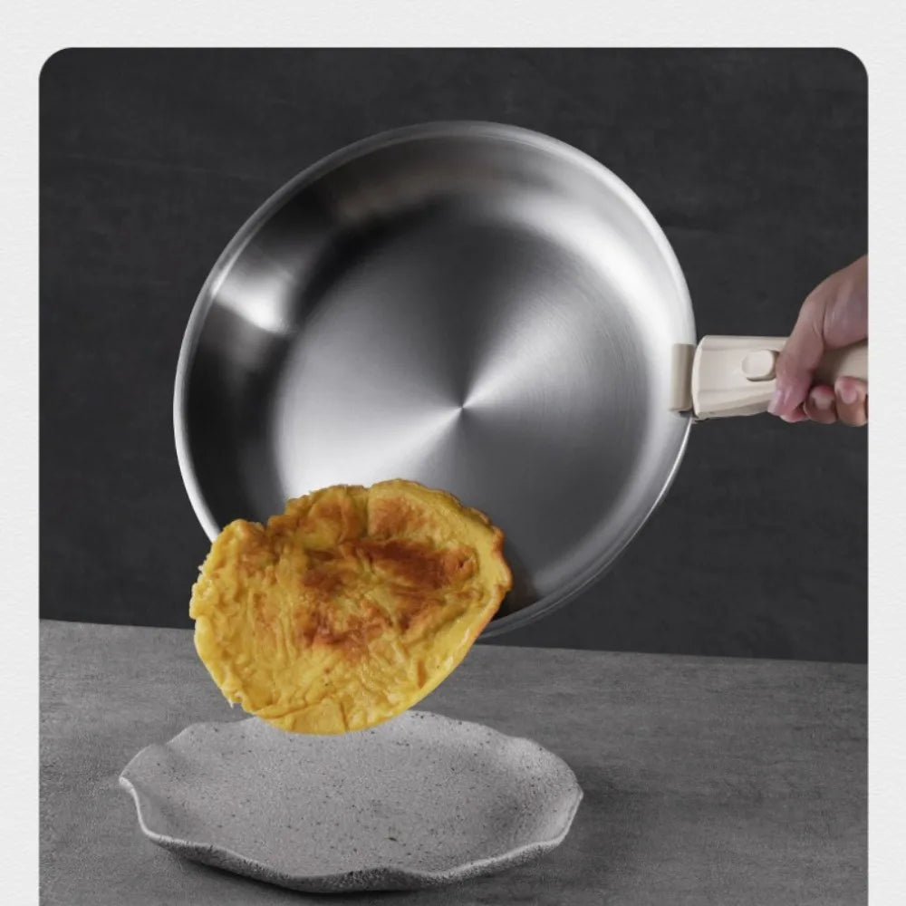 Stainless Steel Cookware Set Pots and Pans Set Detachable Handle 9pcs Induction Kitchen Cookware Sets Dishwasher Oven Safe