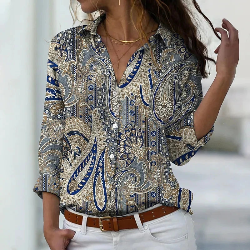 Elegant Loose Blouse Casual Temperament Woman Shirt