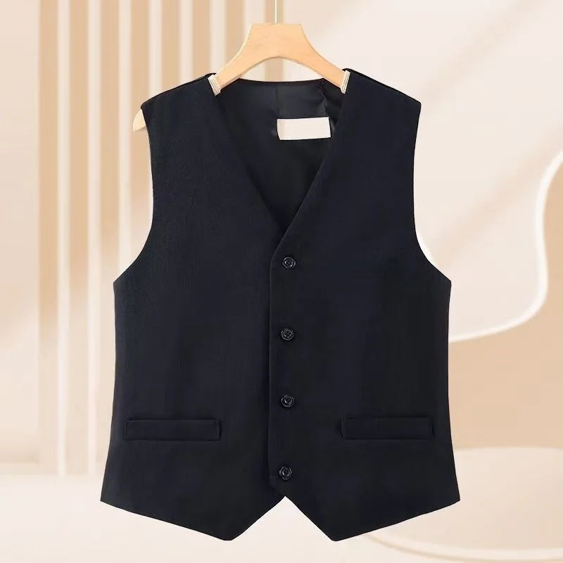 Casual Chic In Office Lady's Waistcoat