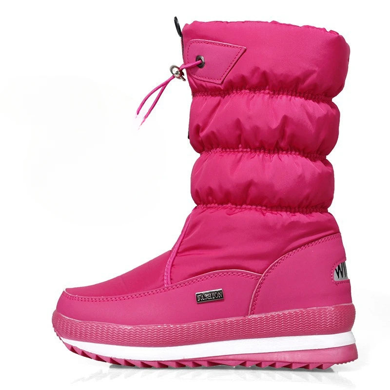 women's snow Warm Plush Mid-calf Boots