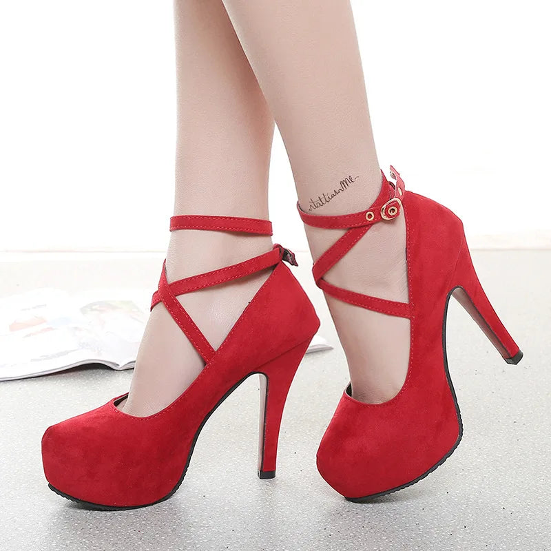 Women's Thin High Heel Shallow Shoes