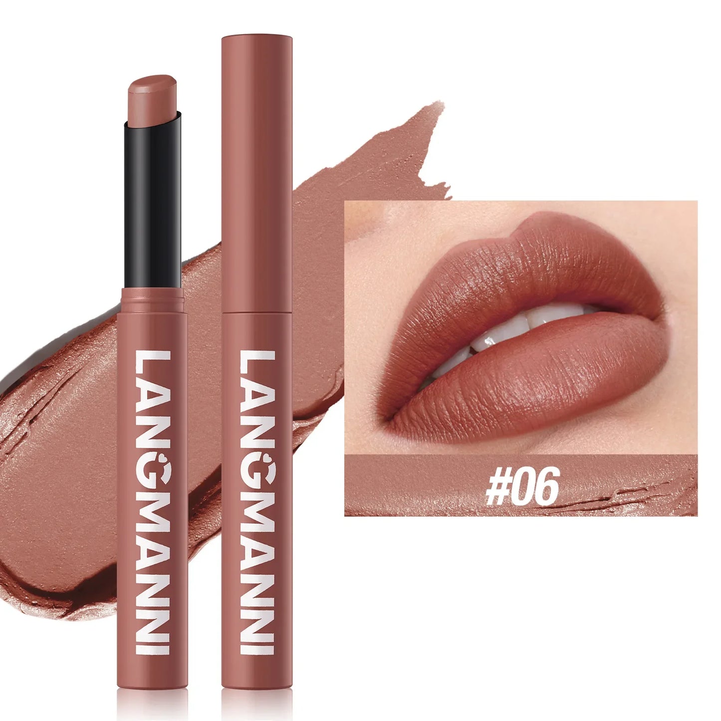 New Rotating Velvet Matte Lipstick+Pencil