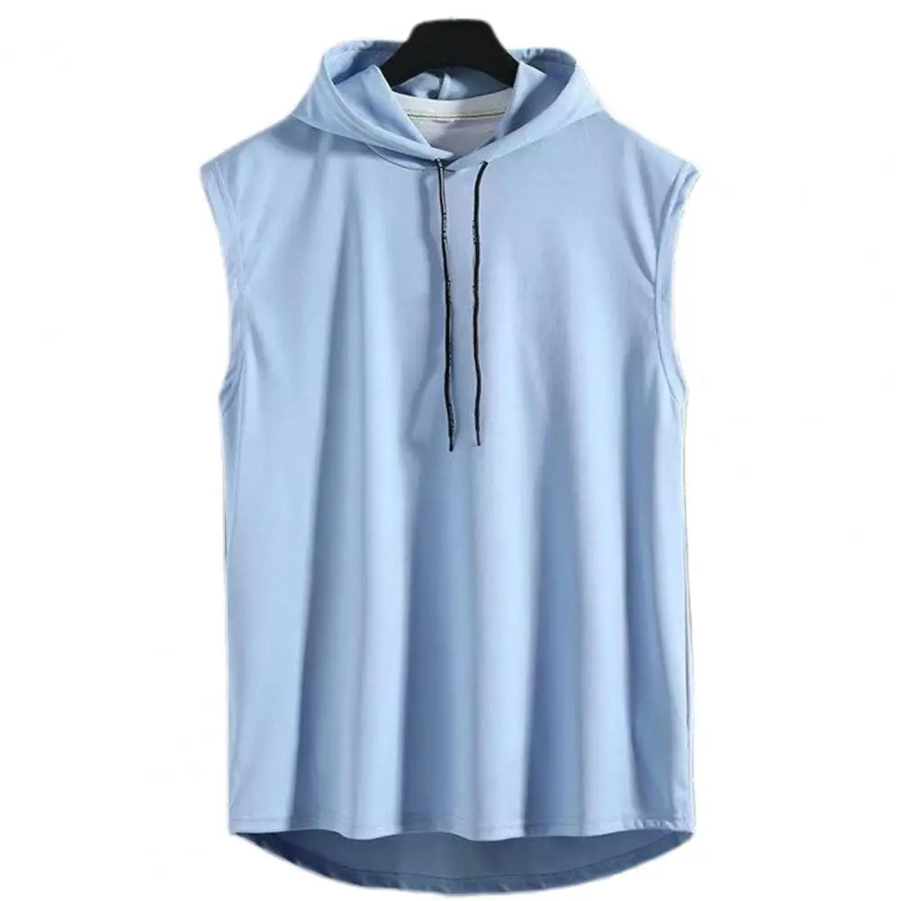 Tank Tops Vest Sleeveless Tees Hooded T Shirt