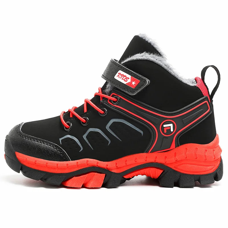 Pu Leather Soft Kids Cotton Shoes