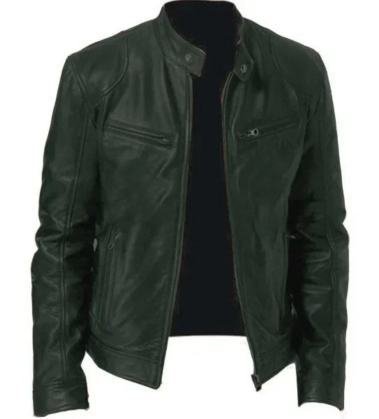 Winter Fashionable PU Leather Men Jacket