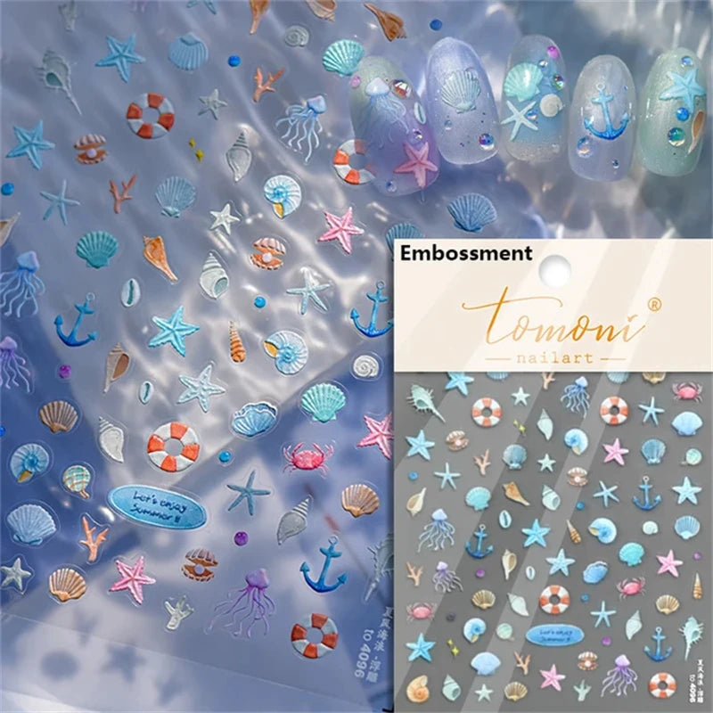 Soft Relief Decoration Nail Art Stickers