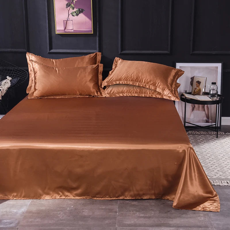 High End Satin Luxurious Bed Sheets Set