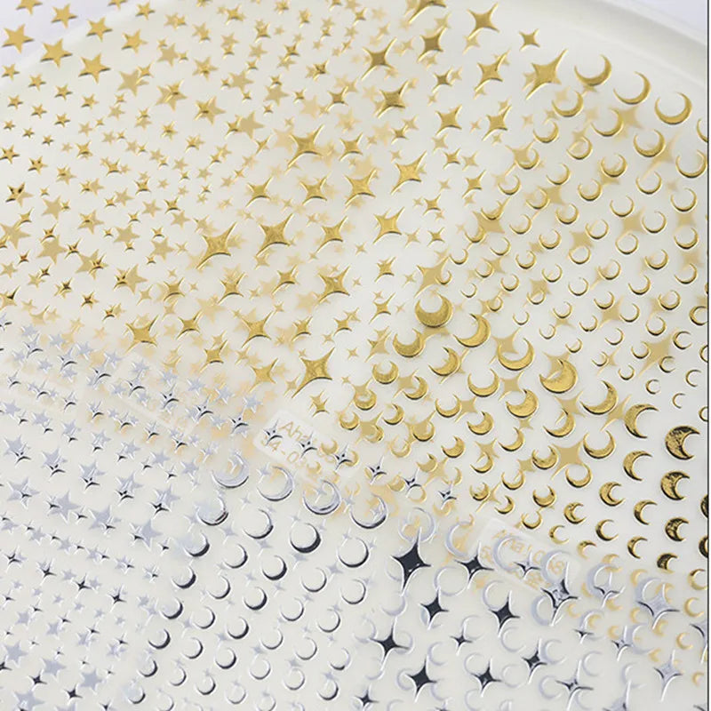 3D Star Nail Art Stickers