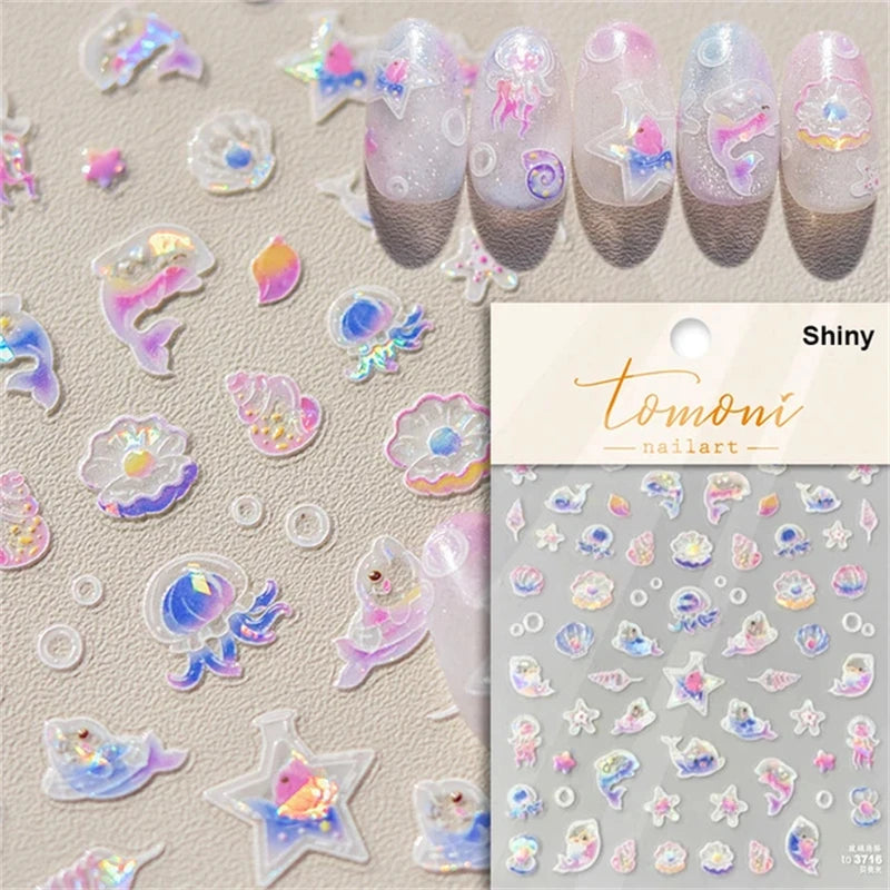 Soft Relief Decoration Nail Art Stickers