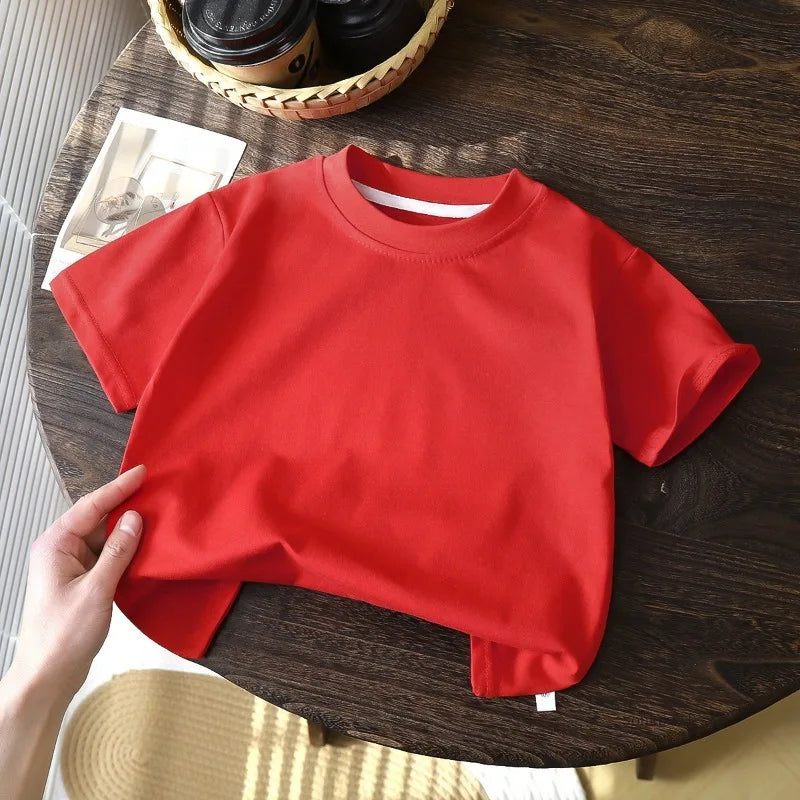 Children's Elegant Cotton T-shirt Tops