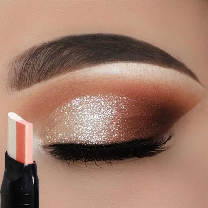 Glitter Double Color Gradient Eye shadow Stick Pencil
