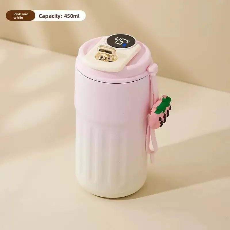 Seamless 316 Stainless Steel Insulated Coffee Cup Smart Temperature Display Office Car Water Bottle Portable Thermal Mug